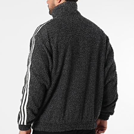 Adidas Originals - Veste Zippée Sherpa A Bandes Boucle KS5274 Noir
