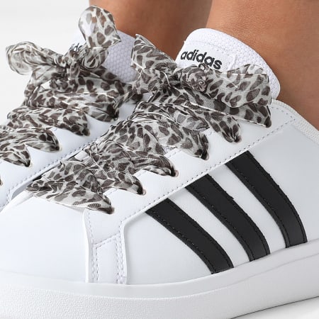 Adidas Sportswear - Baskets Femme Grand Court 2 GW6511 x SUPERLACED Lacets Léopard Beige