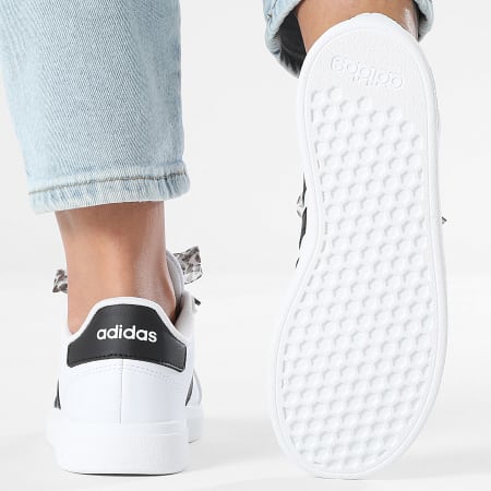 Adidas Sportswear - Baskets Femme Grand Court 2 GW6511 x SUPERLACED Lacets Léopard Beige