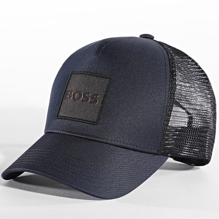 BOSS - Casquette Trucker Elliot 50535622 Bleu Marine Noir