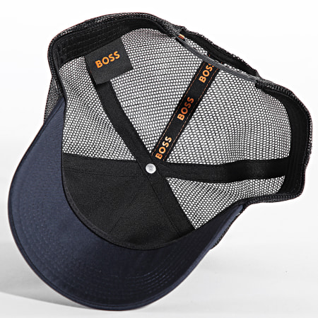 BOSS - Casquette Trucker Elliot 50535622 Bleu Marine Noir
