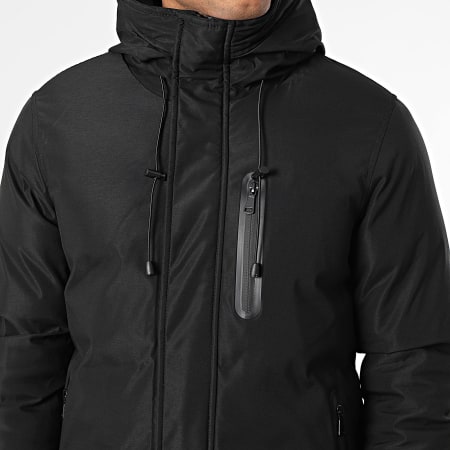 Frilivin - Parka con Capucha J11 Negro