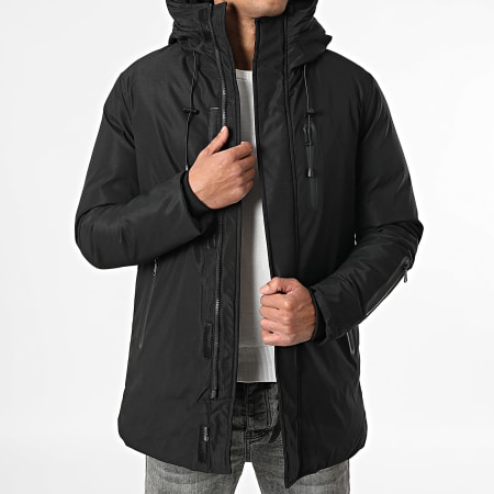 Frilivin - Parka con Capucha J11 Negro