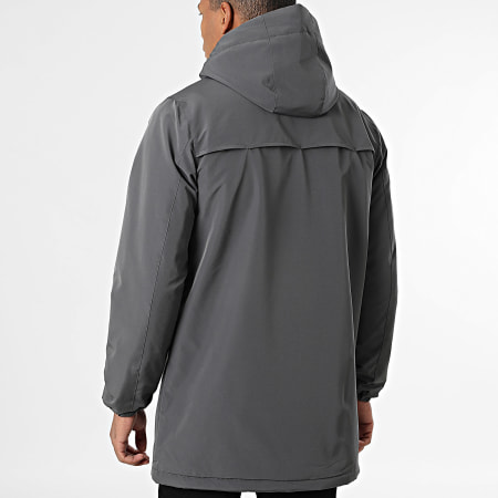 Frilivin - Parka Capuche Longue D31 Gris Anthracite