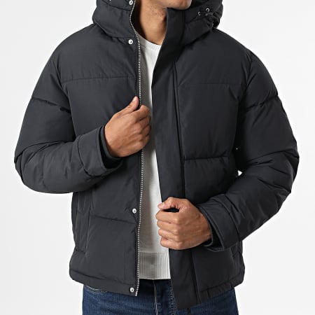 Jack And Jones - Doudoune Capuche Rinwood Bleu Marine