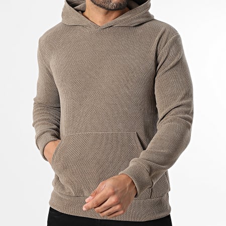 MTX - Sweat Capuche Texturé 172 Marron Clair