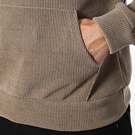 MTX - Sweat Capuche Texturé 172 Marron Clair