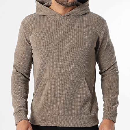 MTX - Sweat Capuche Texturé 172 Marron Clair