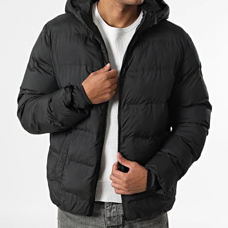 Only And Sons - Plumífero con Capucha Union Seamless Negra