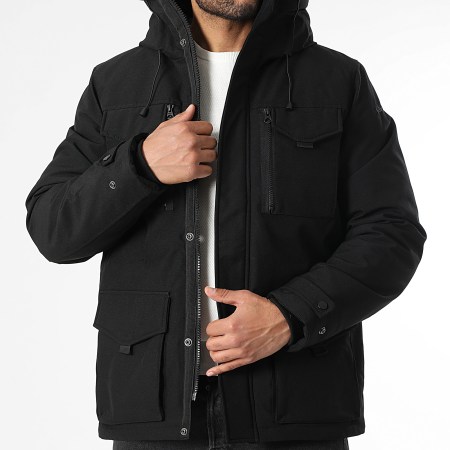 Schott NYC - Parka Capuche Broomfield Noir