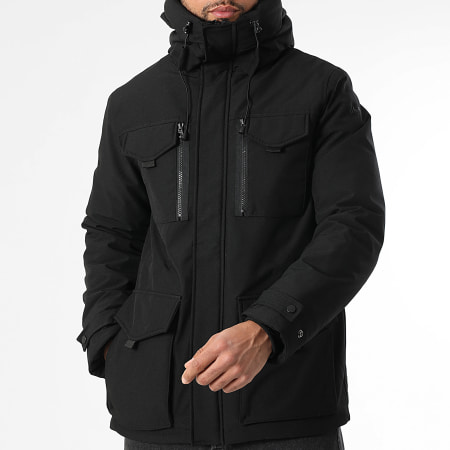 Schott NYC - Parka Capuche Broomfield Noir