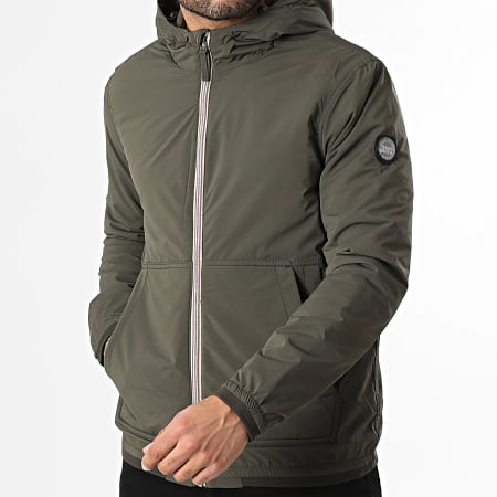 Teddy Smith - Chaqueta Capucha Zippée Hector 12017895D Verde Caqui