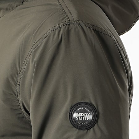 Teddy Smith - Chaqueta Capucha Zippée Hector 12017895D Verde Caqui