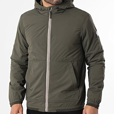 Teddy Smith - Chaqueta Capucha Zippée Hector 12017895D Verde Caqui