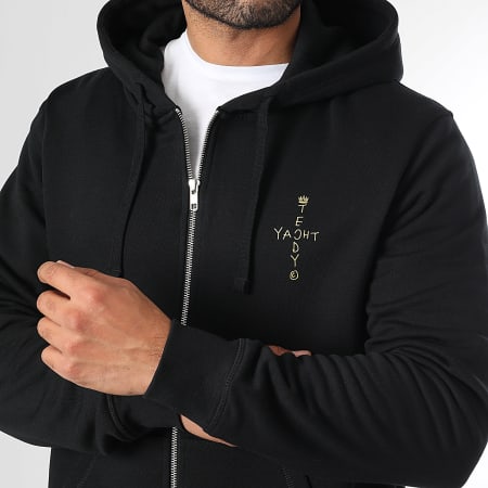 Teddy Yacht Club - Sweat Zippé Capuche Art Series Luxury Noir