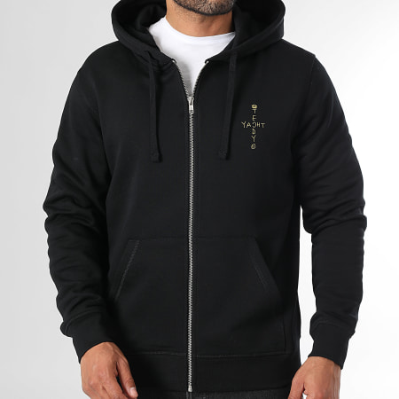 Teddy Yacht Club - Sweat Zippé Capuche Art Series Luxury Noir