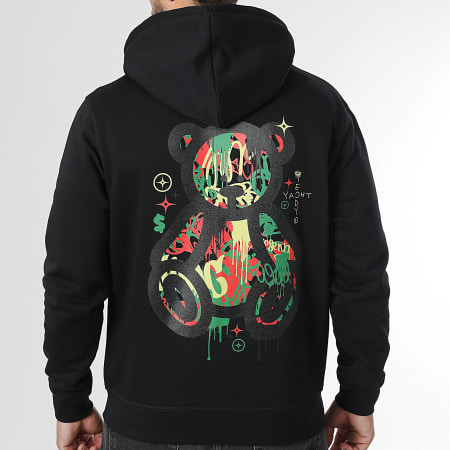 Teddy Yacht Club - Sweat Zippé Capuche Art Series Luxury Noir