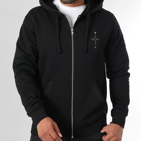 Teddy Yacht Club - Sweat Zippé Capuche Art Series Luxury Noir