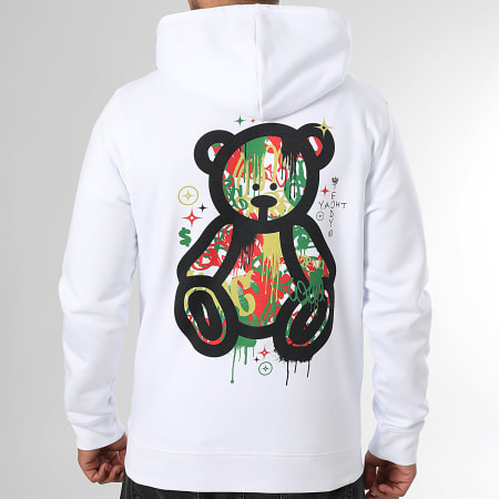 Teddy Yacht Club - Sweat Zippé Capuche Art Series Luxury Blanc