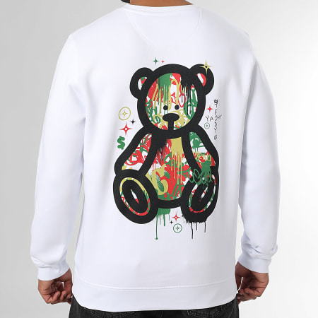 Teddy Yacht Club - Art Series Sudadera de lujo con cuello redondo Blanco