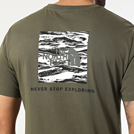The North Face - Tee Shirt Regular Fit NSE Box Edge Of Light Infill A8E3H Vert Kaki