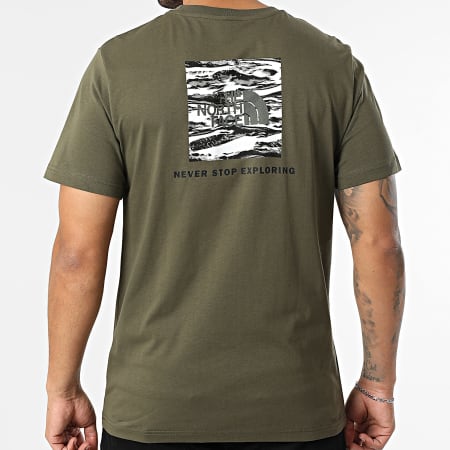 The North Face - Tee Shirt Regular Fit NSE Box Edge Of Light Infill A8E3H Vert Kaki