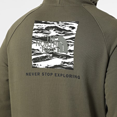 The North Face - Sweat Capuche Regular Fit NSE Box Edge Of Light Infill A8E3K Vert Kaki