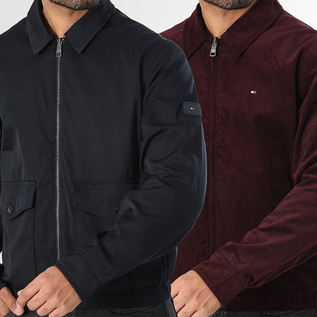 Tommy Hilfiger - Veste Réversible Zippée Ivy 0620 Bordeaux Noir
