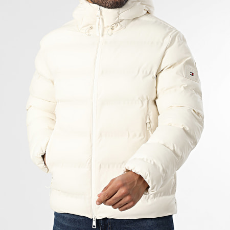 Tommy Hilfiger - Doudoune Capuche Tech Heat Sealed 0637 Beige Clair