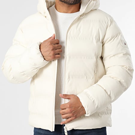 Tommy Hilfiger - Doudoune Capuche Tech Heat Sealed 0637 Beige Clair