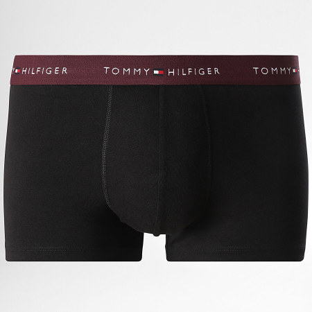 Tommy Hilfiger - Lot De 5 Boxers 3061 Noir Blanc Vert Bleu Bordeaux Rouge