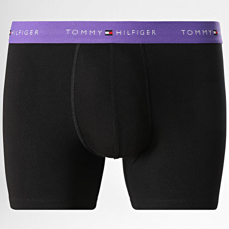 Tommy Hilfiger - Lot De 3 Boxers 2765 Noir Violet Bleu Marine