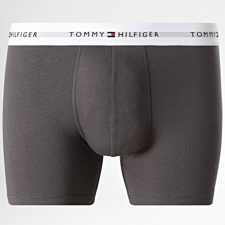 Tommy Hilfiger - Lot De 3 Boxers Brief 2941 Bleu Roi Gris Anthracite Noir