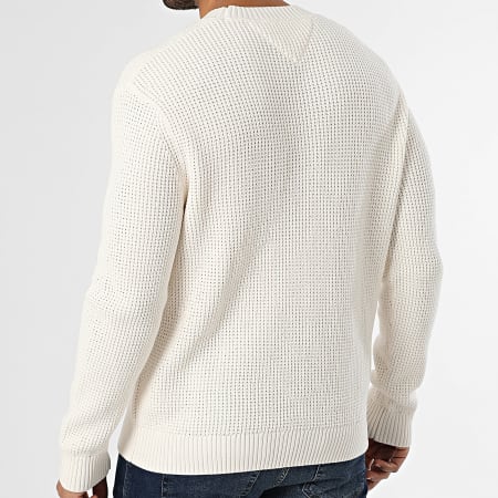 Tommy Jeans - Pull En Mailles Script Chunky 2098 Beige Clair