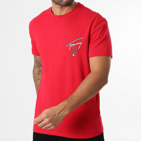 Tommy Jeans - Tee Shirt Sign City 2120 Rouge