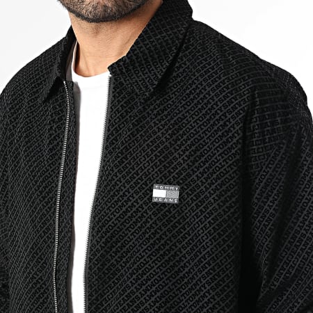 Tommy Jeans - Veste Zippée Flock Print 2363 Noir