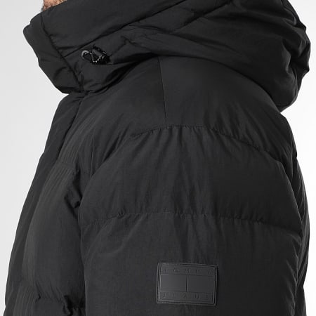 Tommy Jeans - Plumífero Largo con Capucha Hooded Down Maxi 2250 Negro