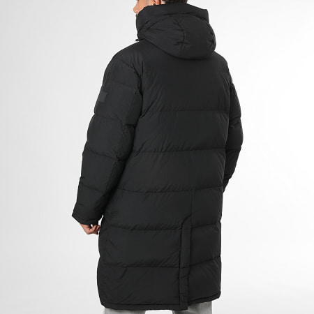 Tommy Jeans - Plumífero Largo con Capucha Hooded Down Maxi 2250 Negro