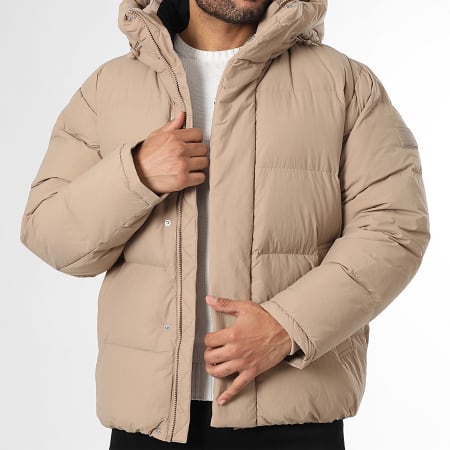 Tommy Jeans - Plumífero con capucha Hooded Down 2255 Beige