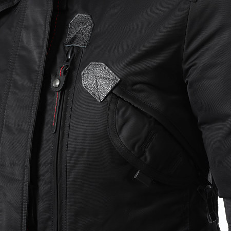 Comme Des Loups - Parka Chauffante Femme Fourrure Montreal Noir Beige