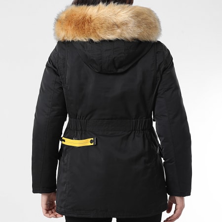 Comme Des Loups - Parka Chauffante Femme Fourrure Montreal Noir Beige