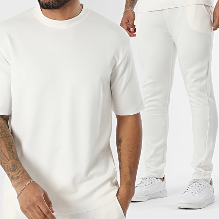 Frilivin - Ensemble Tee Shirt Et Pantalon Jogging 087 Blanc