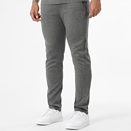Frilivin - Ensemble Tee Shirt Et Pantalon Jogging 087 Gris Anthracite Chiné