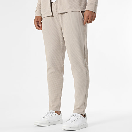 Frilivin - Ensemble Chemise Manches Longues Et Pantalon Texturé 320 Beige