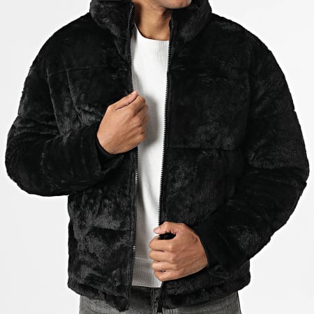 Frilivin - Plumífero con pelaje S75 Negro