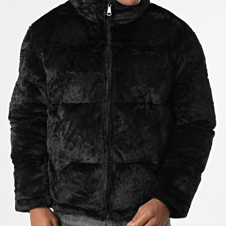 Frilivin - Plumífero con pelaje S75 Negro