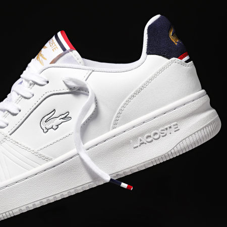 Lacoste - Zapatillas L001 Set 225 Blanco Marino Rojo Exclusivo Ryses