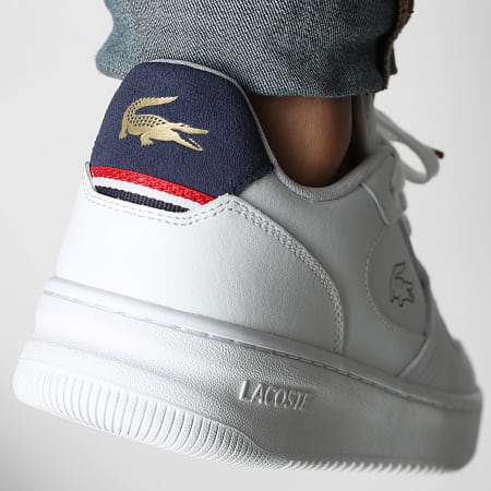 Lacoste - Zapatillas L001 Set 225 Blanco Marino Rojo Exclusivo Ryses