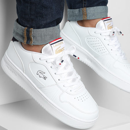 Lacoste - Zapatillas L001 Set 225 Blanco Marino Rojo Exclusivo Ryses