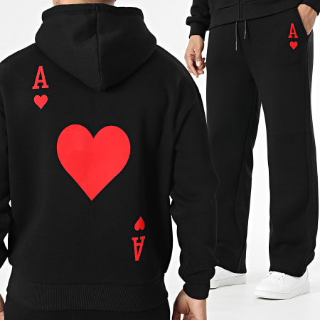 Luxury Lovers - Zipped Hoodie Sweatshirt Set And Jogging Pants Ace